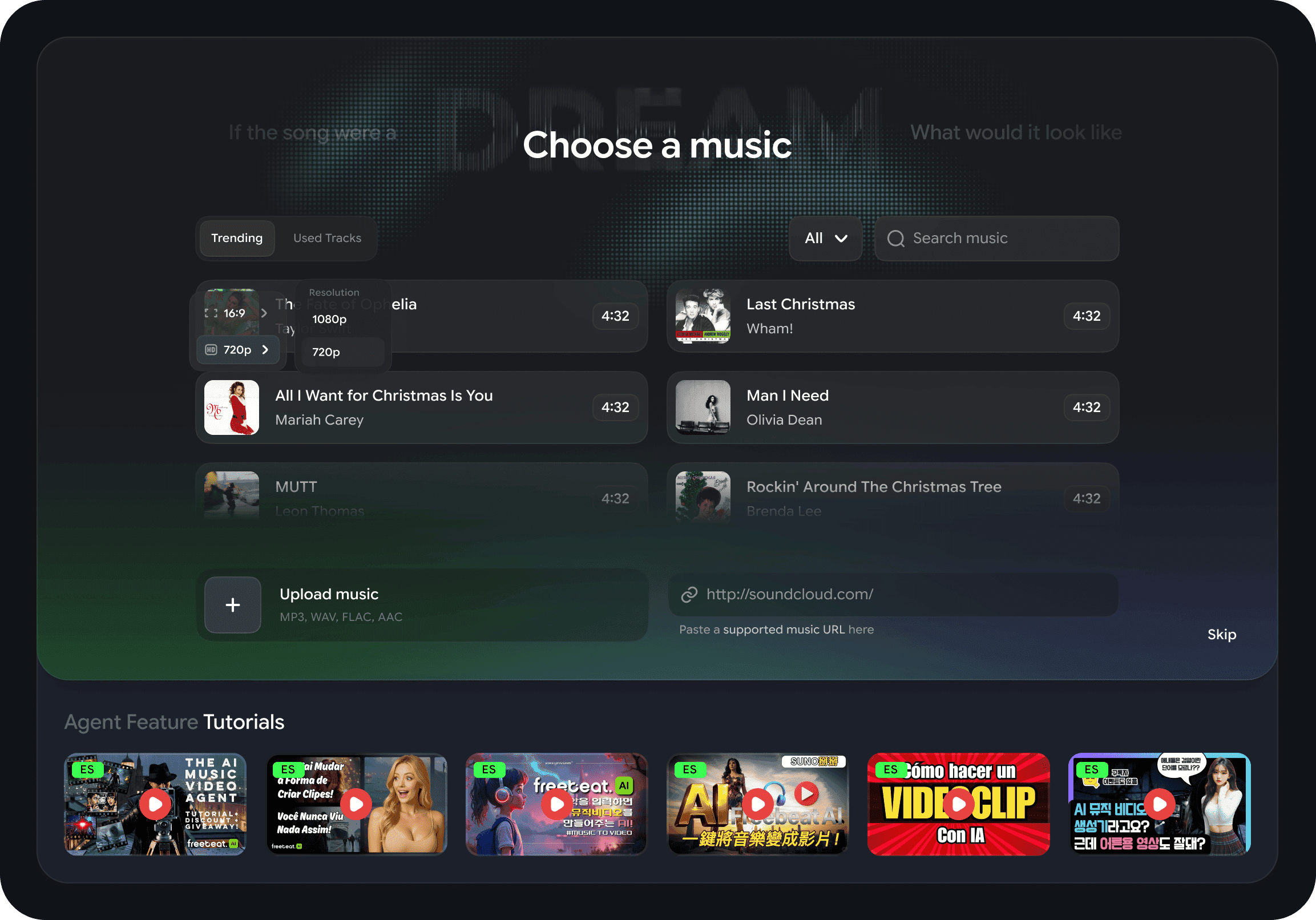 Upload a Song or Paste a Link